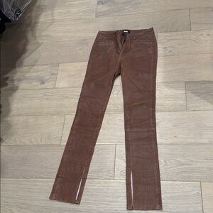 PAIGE Brown leather Skinny Women's Jeans